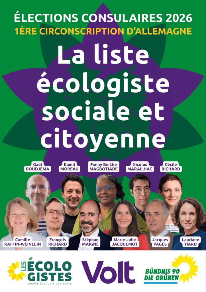 Affiche de campgagne de la liste écologiste sociale et citoyenne